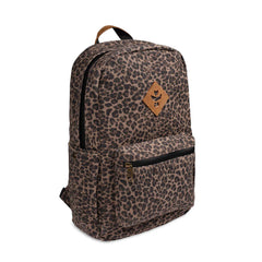The Escort Canvas Collection Backpack Odour Proof Bag By Revelry Leopard