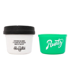White Black 4Oz Pure Sativa Sadhu Mason Stash Jar By Re Stash