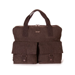 Hemp Large City Messenger Bag Clearance Style By Sativa Bags Brown