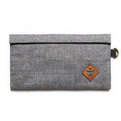 The Confidant Small Money Bag Odour Proof Bag By Revelry Crosshatch Grey