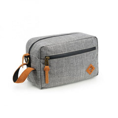 The Stowaway Toiletry Kit Odour Proof Bag By Revelry Crosshatch Grey