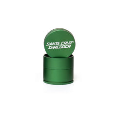 Medium 4 Piece Gloss Herb Grinders By Santa Cruz Shredder Green
