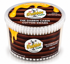 The Dabbin Cabin Cotton Swabs 300pcs Bamboo Stick