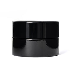 Pop-Vac Jar 3.5 Window Glass Black Vacuum Sealed Glass Jar ( FULL BOX 30 PCS )