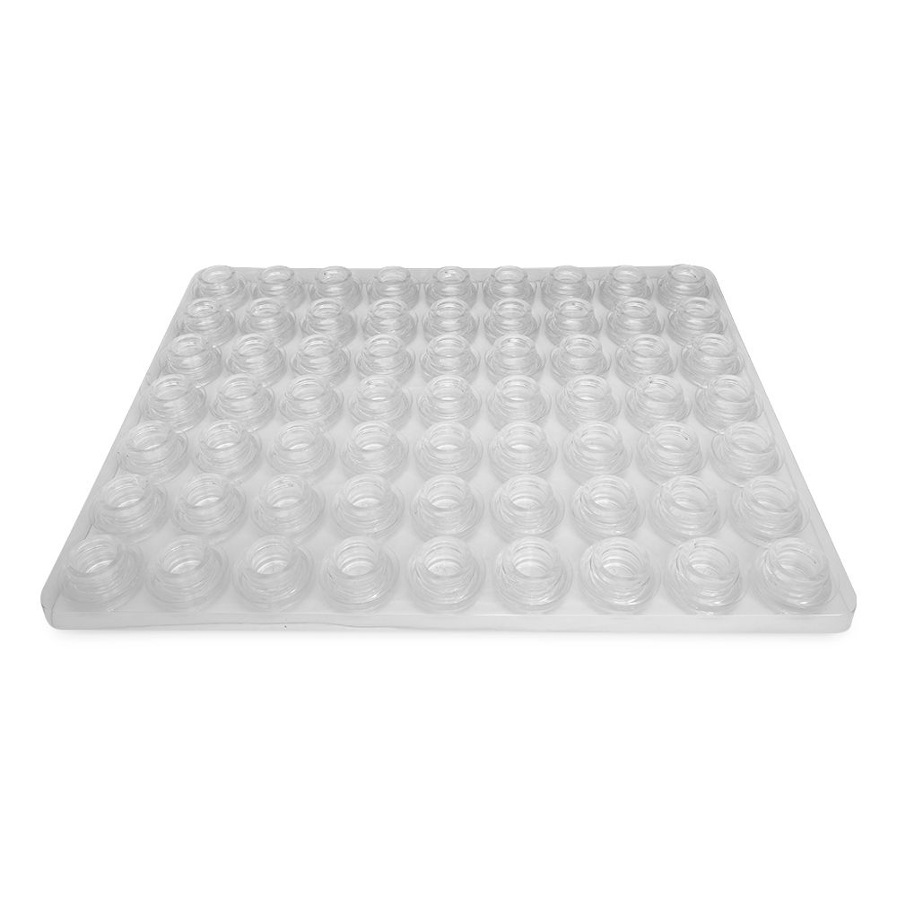Pop-Vac Jar 4ml Clear Vacuum Sealed Glass Jar ( FULL BOX 63 PCS )