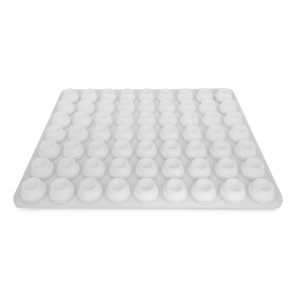 Pop-Vac Jar 4ml White Vacuum Sealed Glass Jar ( FULL BOX 63 PCS )