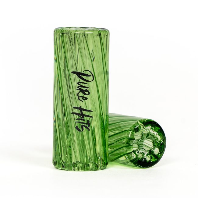Pure Hits Tip Glass Filter Tip Clear Green