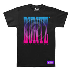 R Logo Worldwide T Shirt By Runtz Black Medium