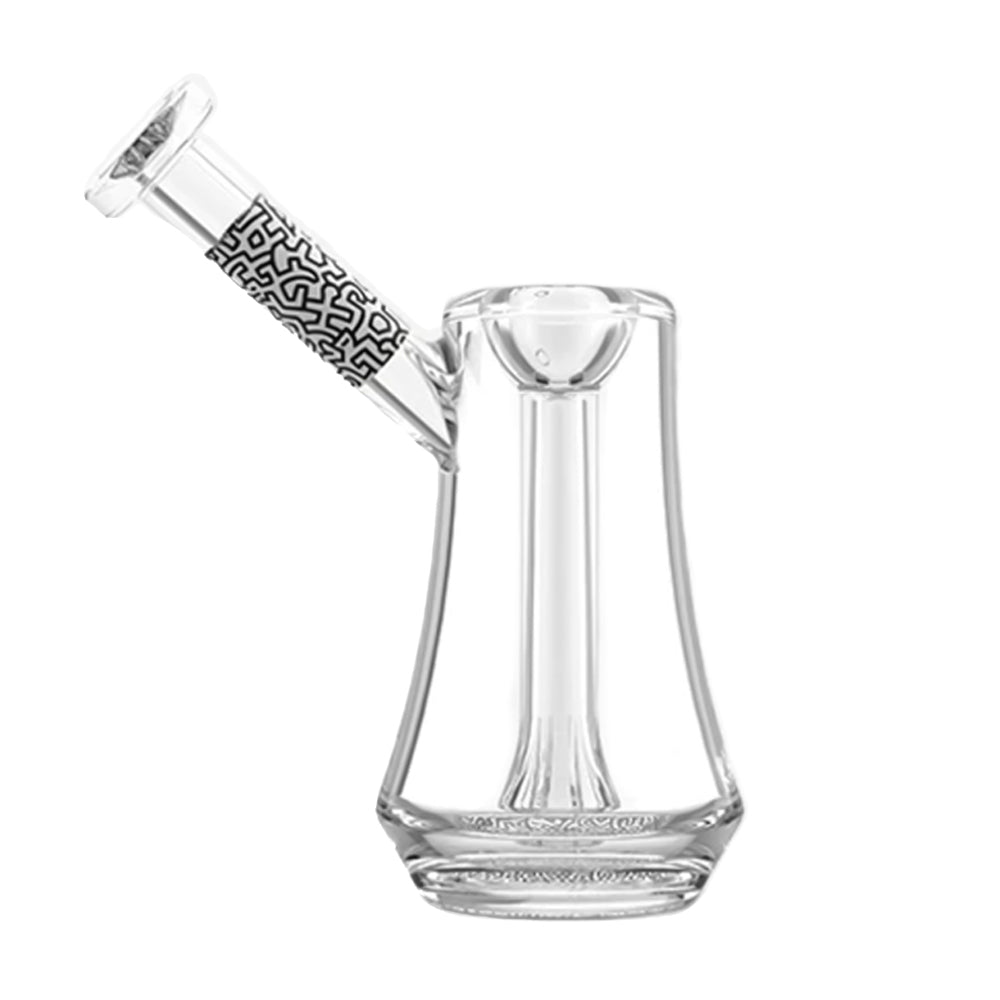 Black White Glass Bubbler By Keith Haring
