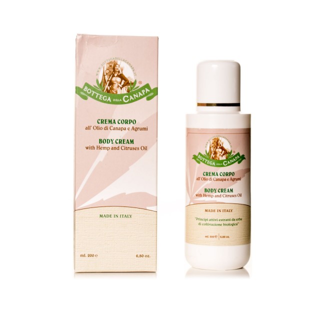 Body Cream With Citruses And Hemp Oil By Bottega Della Canapa
