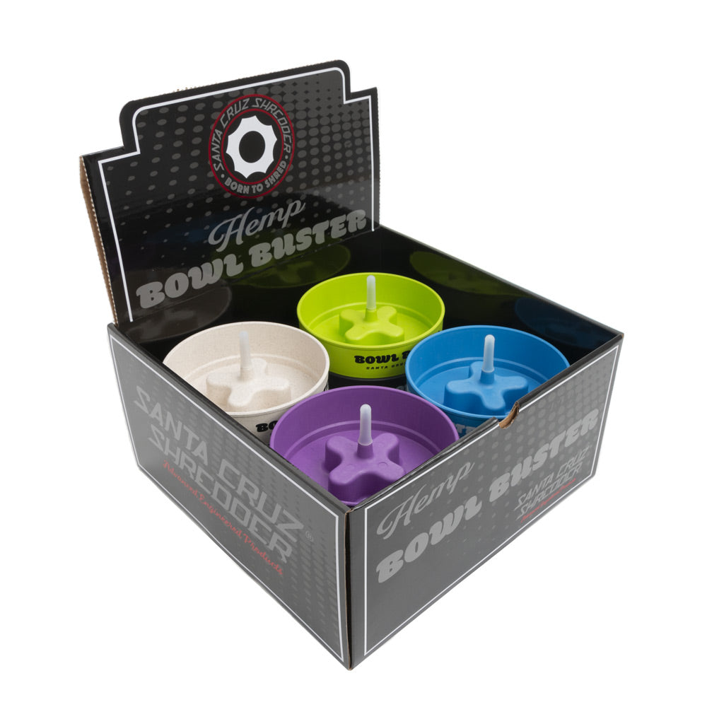 Hemp Bowl Buster By Santa Cruz Shredder 12Pcs