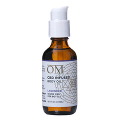 Lavender 100Mg Cbd Body Oil By Om Wellness