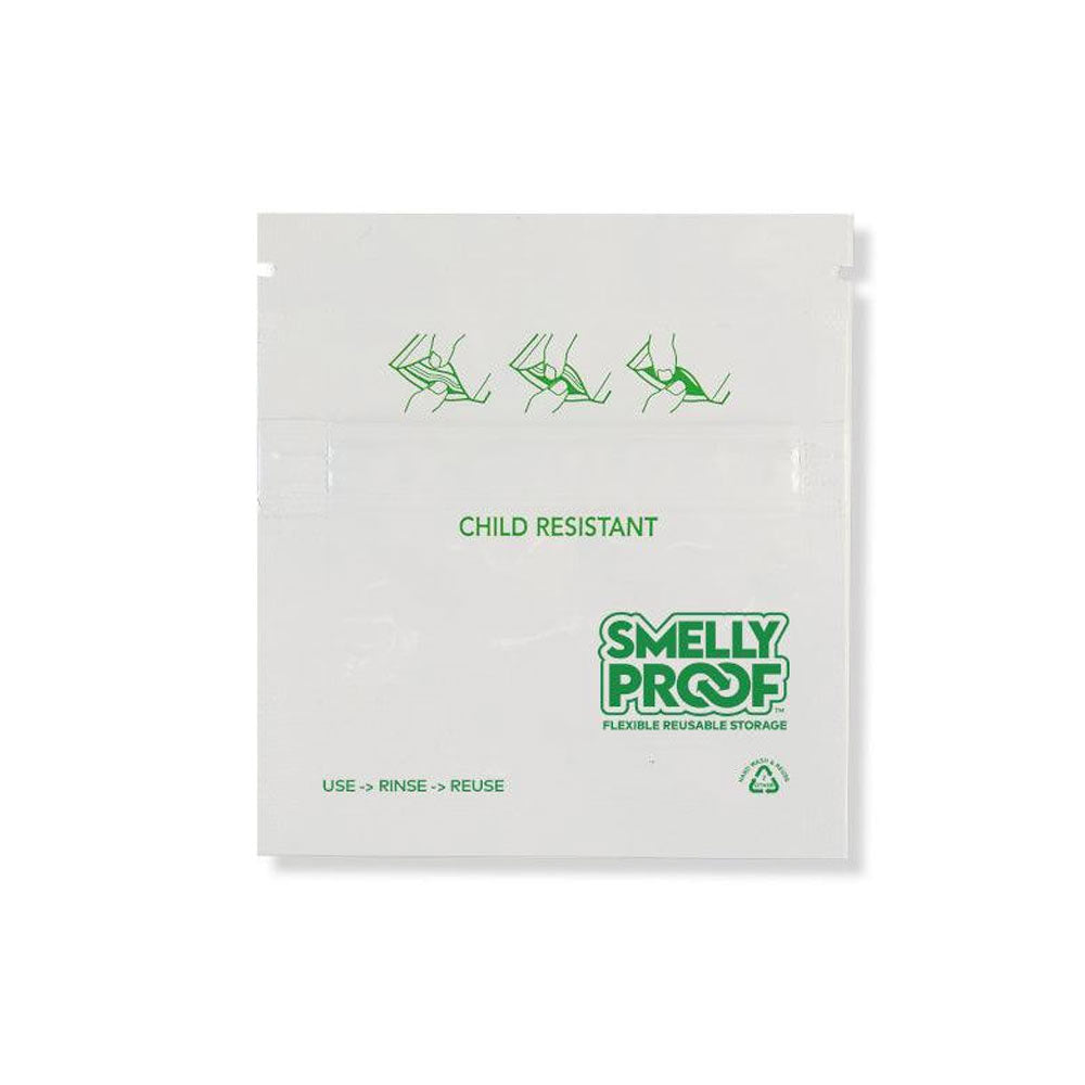 Child Resistant White Storage Bags By Smelly Proof Bags 100Pcs Xx Small