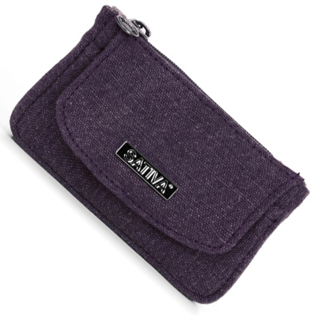 Hemp Coin Wallet Key Ring By Sativa Bags Plum