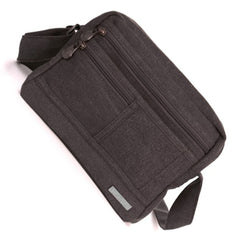 Hemp Medium Smart Shoulder Bag By Sativa Bags Grey