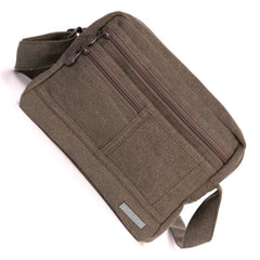 Hemp Medium Smart Shoulder Bag By Sativa Bags Khaki