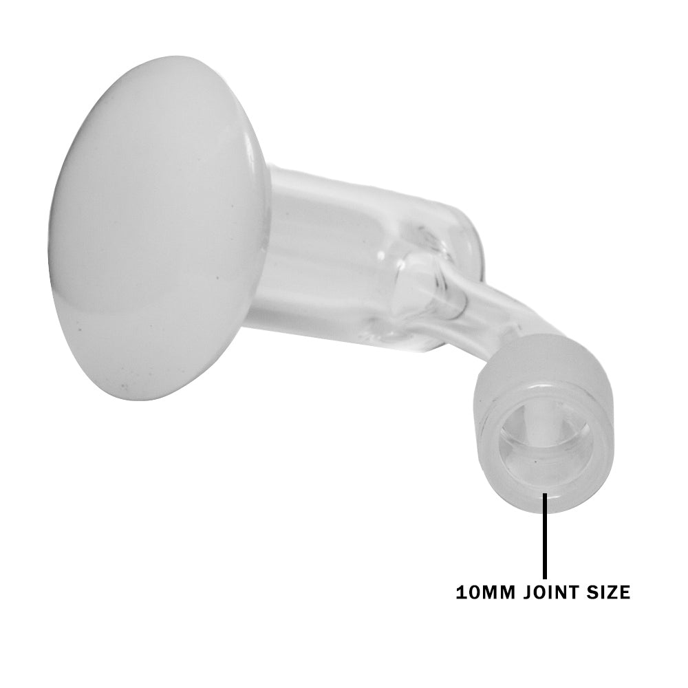 Opaque Blender Quartz Banger With Slurper Set By Privileged Lungs 45 Degree Angle 10Mm
