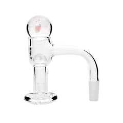 Blender Mini Quartz Banger With Slurper Set By Privileged Lungs 90 Degree Angle 10Mm