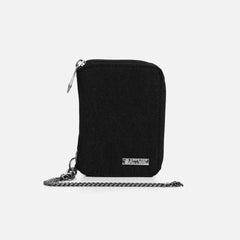 Hemp Wallet With Chain By Sativa Bags Black