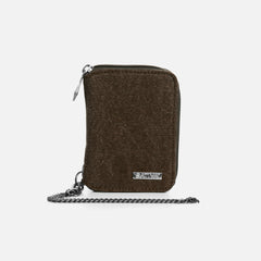 Hemp Wallet With Chain By Sativa Bags Dark Brown