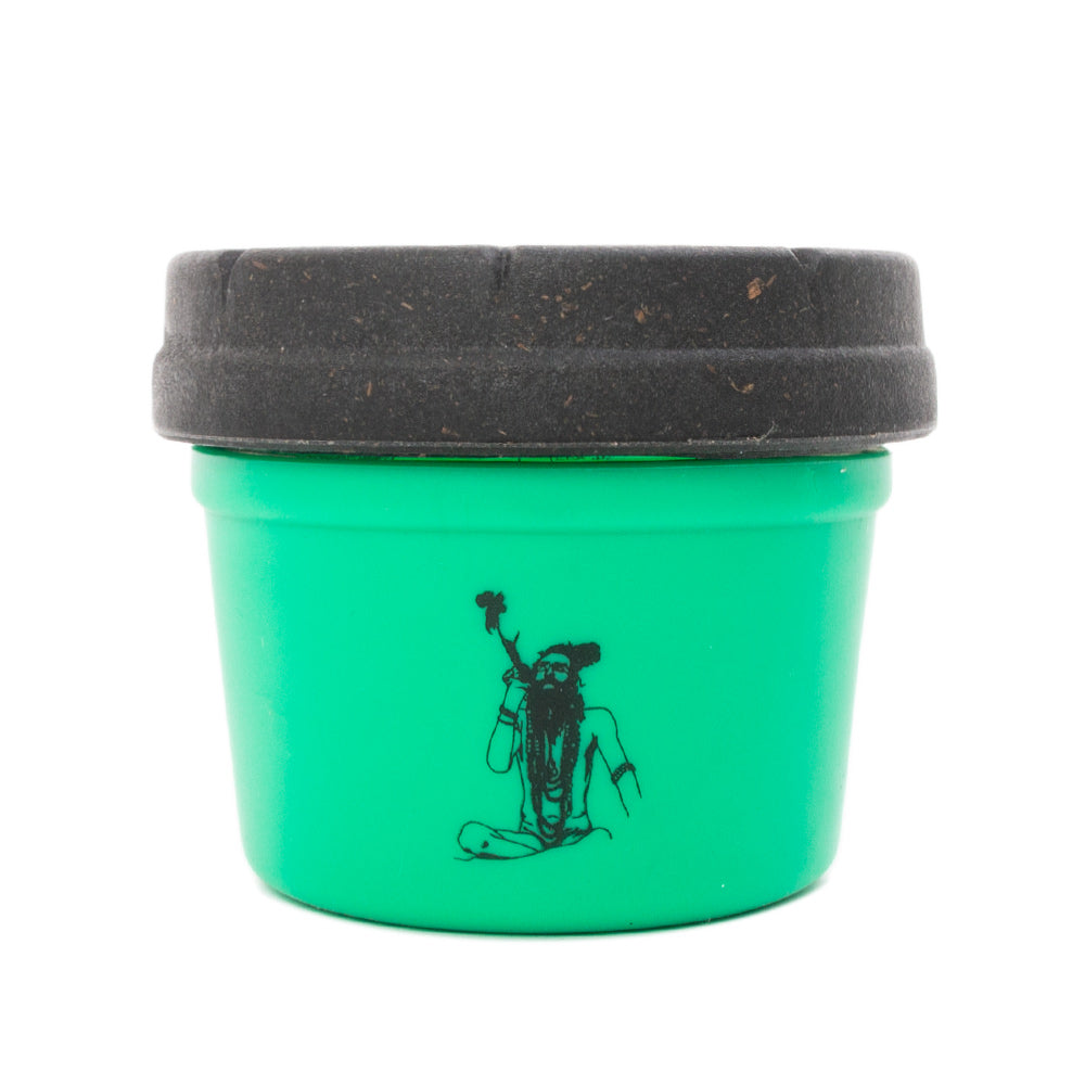 Green White 4Oz Pure Sativa Sadhu Mason Stash Jar By Re Stash