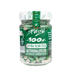 Xtra Slim Filter Tips With Activated Charcoal By Purize 1Pcs Green