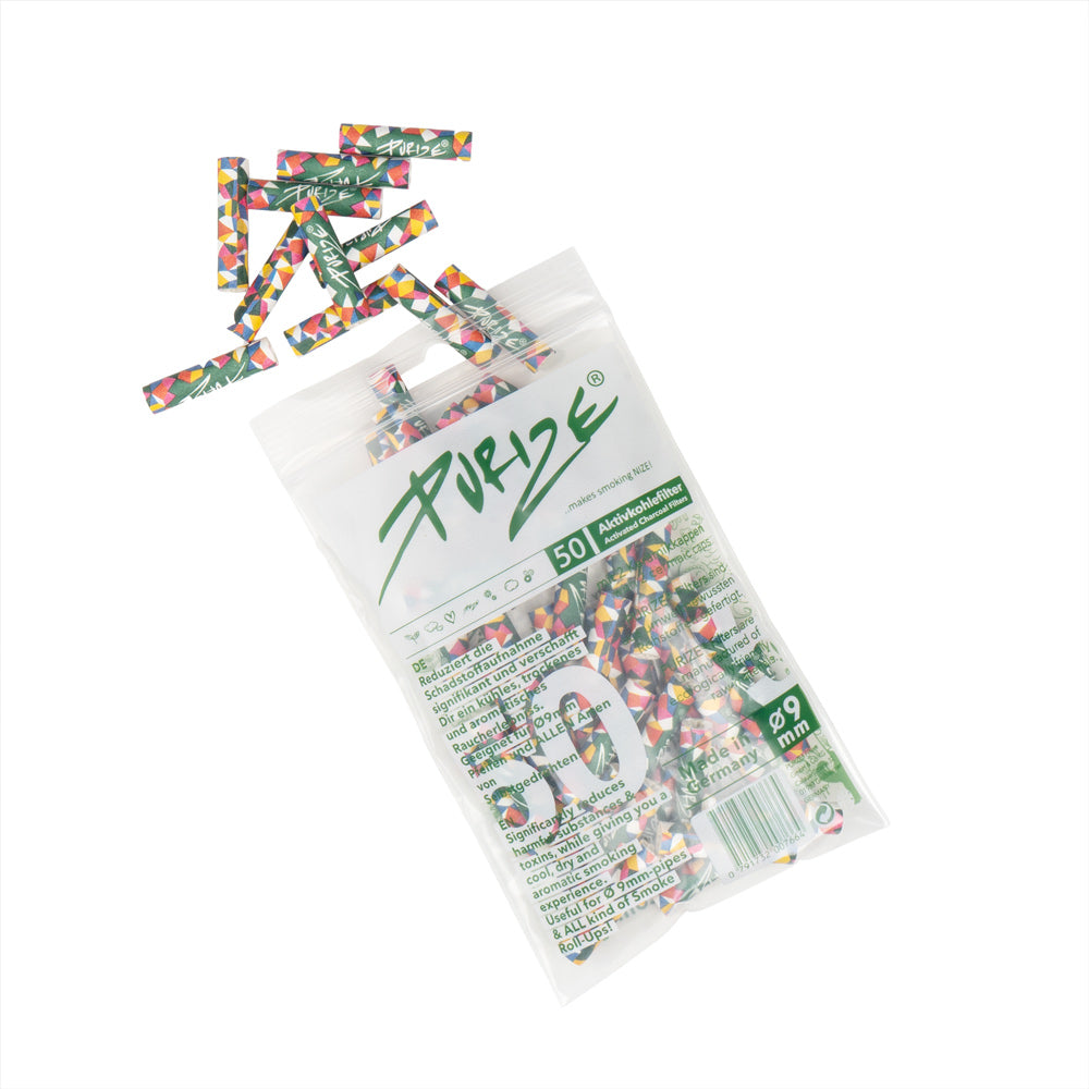 Purize Slim Filter Tips With Activated Charcoal X 50 Multi
