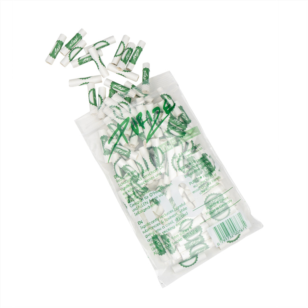Purize Slim Filter Tips With Activated Charcoal X 100 White