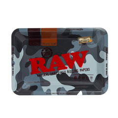 Mini Grey Camo Rolling Tray By Raw