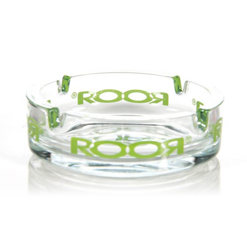 Roor Glass Ash Tray Green