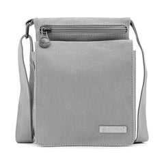 Travel Shoulder Bag By Sativa Hemp Bags Light Grey