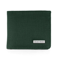Hemp Flat Wallet By Sativa Bags Dark Green