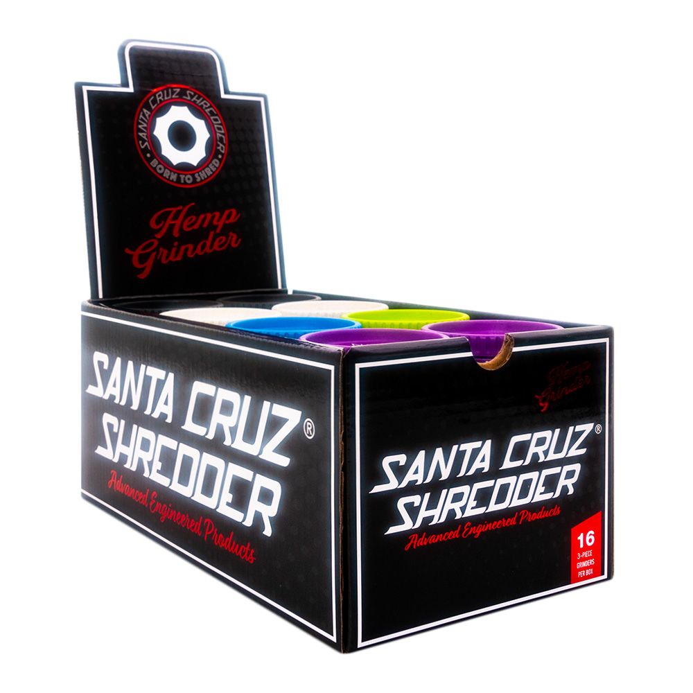 Santa Cruz Shredder Hemp Grinder 3 Piece Mixed X16