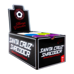 Santa Cruz Shredder Hemp Grinder 3 Piece Mixed X16