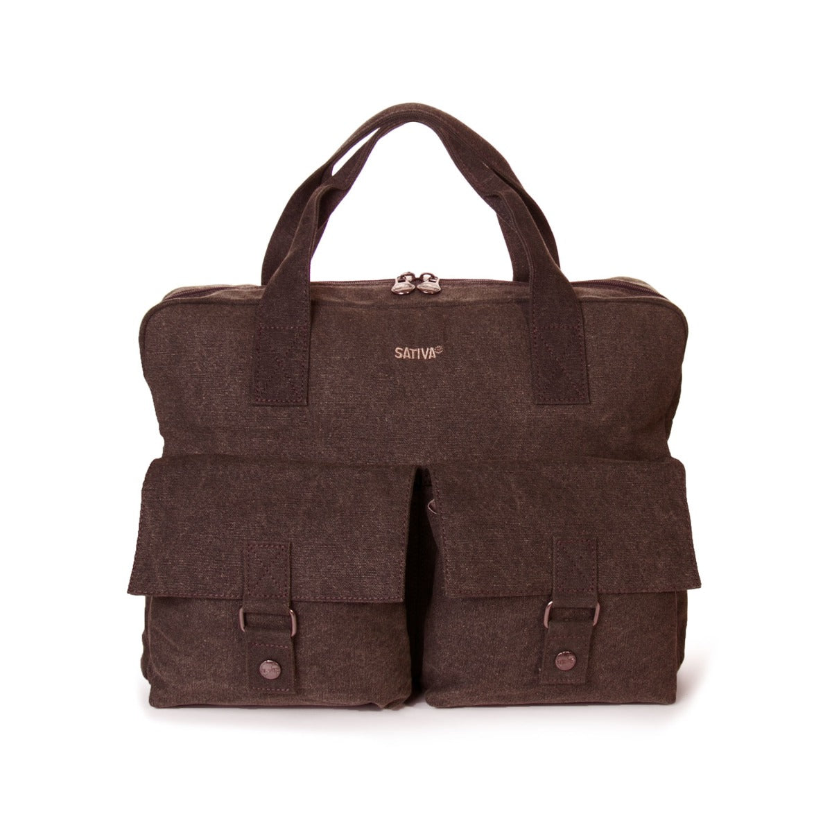 Hemp Large City Messenger Bag Clearance Style By Sativa Bags Brown