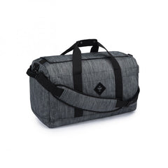 The Around Towner Medium Duffle Odour Proof Bag By Revelry Striped Dark Grey
