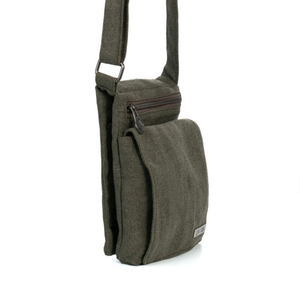 Travel Shoulder Bag By Sativa Hemp Bags Khaki
