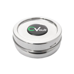 Cvault Twist Stainless Steel Holder With Boveda Humidity Pack Xsmall
