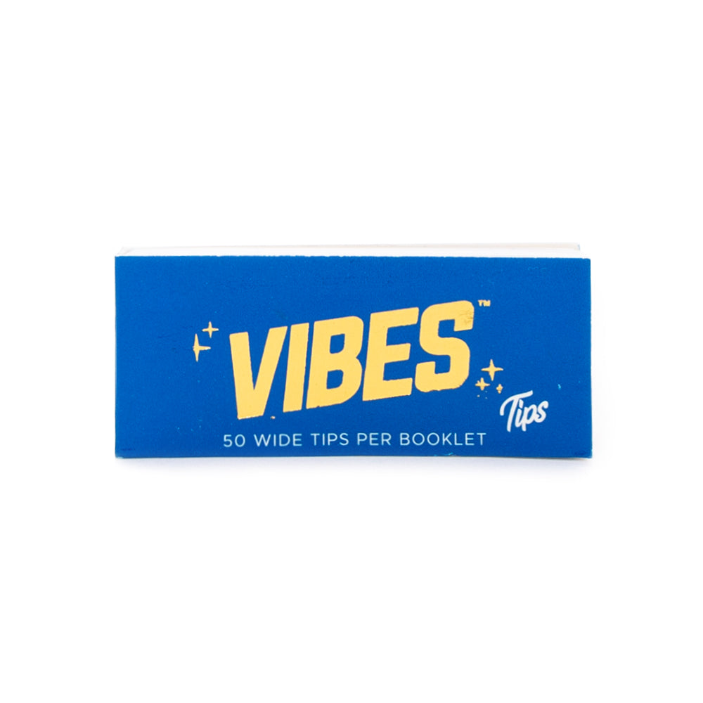Perforated White Rolling Tips Vibes Blue Pack White 5Pcs Wide
